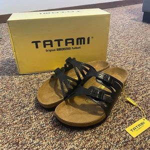 Tatami black sunny sandals
